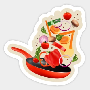 Flying Ingredients Sticker